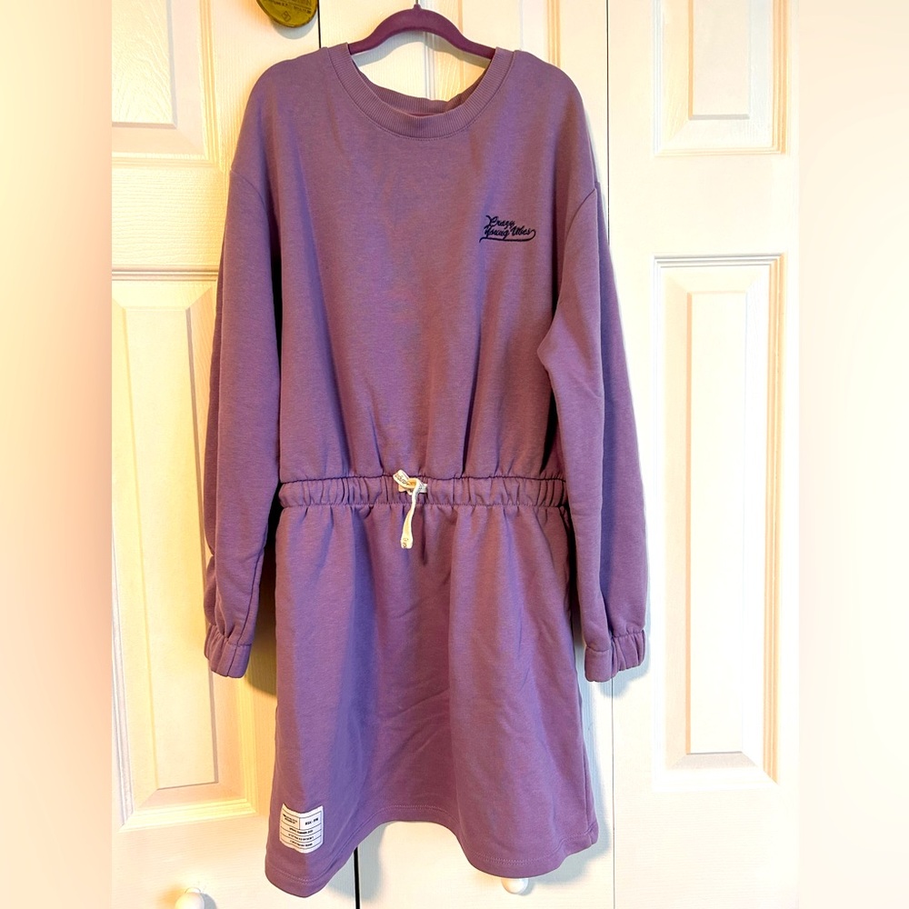 Comfy purple dress pajama homewear